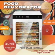 10 Trays Food Dehydrator Stainless Steel Fruit Dehydrators Jerky Dryer