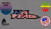No Fear American FLAG Vinyl Car Window Decal 3M Graphic Motocross Sticker