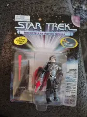 STAR TREK TNG INTERSTELLAR ACTION SERIES BORG FIGURE WITH ACCESSORIES & STAND