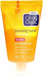 Clean & Clear Morning Burst Facial Scrub Travel Size 1 Oz. (4 Pack)