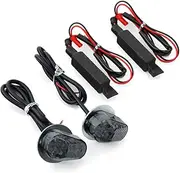 Motorcycle Mini Turn Signal Indicator For Yamaha YZF R7 2021-2022 YZF-R7 Motorbike Front Side LED Lights Small Blinker Lamp 1 Pair (Smoke)