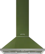 Smeg Portofino 90cm Canopy Rangehood Olive Green