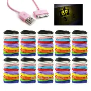 100 6FT USB SYNC DATA POWER CHARGER CABLE IPHONE 4S IPOD TOUCH CLASSIC NANO IPAD
