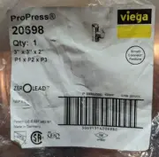 VIEGA PROPRESS 20698 3" x 3" x 2" Tee