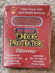 RARE Vintage 1997 Ultra Pro Red Shield Deck Protector 100 Sleeves Rembrandt