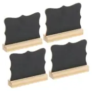 4Pcs Mini Tabletop Chalkboard Signs with Easel Stand (Irregular Shape, 3.9"x3")