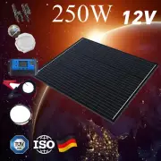 250W Fixed Solar Panel Kit 12V 30A Controller Caravan Camping Portable Charging