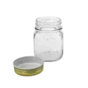 48 x Air Tight Small Food Storage Glass Jars 200ml Lid Jam Candy Spice Bottles