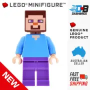 Genuine LEGO® Minifigure - Minecraft Steve - Brand New - FREE SHIPPING