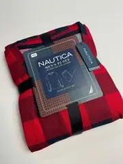 Nautica Waffle Knit Men's Buffalo Plaid Pajama Set 2 Pc Long Sleeve & Jogger XXL