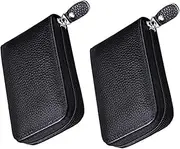 [NAMOARLY] Card Sleeve Wallet for Women Credit Card Holder Case Zipper Compact Theft