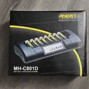 Powerex MH-C801D 8-Cell AA/AAA NiMH/NiCD Batteries Charger - Black