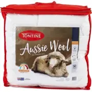 Tontine™ Premium Australian Aussie Wool All Seasons Quilt Doona - Single Bed
