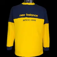 在飛比找蝦皮購物優惠-New Balance黃黑撞色長袖T恤 厚