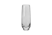 Krosno Halo Cylinder 20cm Glass Flower Vase Plant Holder Display Decor Clear