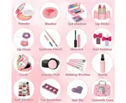 Gigbuff Cam Kids Makeup Set For Girls Washable Kids Makeup Set For Girls Toys Non-toxic Makeup Set For Little Girls