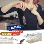 Humane Rats Cage Live Animal Catch Pest Rodent Mouse Bait Control Box Tool