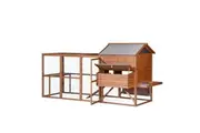YES4PETS XXXL Chicken Coop Rabbit Hutch Ferret Cage Hen Chook Cat Kitten House With Run