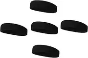 EXAOMBLE Elastic Sports Headbands for Fitness Yoga Lightweight Sweat Absorbing Comfortable Hair Bands for Outdoor Activities Flexible Fashionable Design