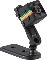 SQ11 1080P HD Sports DV Camera Portable Night Vision with Motion Detection Wide Angle for Home and Office Supported 32GB(Max.) TF Card Black One Size