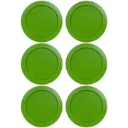 6 Replacement Lids Covers for Pyrex 2-Cup Containers, 5-Inch 7200-PC GREEN