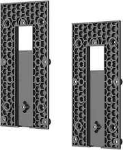 Antallcky 2PCS No-Drill Adhesive Doorbell Mount for New Ring Video Doorbell 3/3Plus/4/Battery Doorbell Plus/Pro, Camera Doorbell Door Mounting Holder Bracket Accessories for Apartments Office Houses