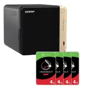 QNAP TS-464-8G 4-BAY NAS + 4 X 4TB Segate Ironwolf