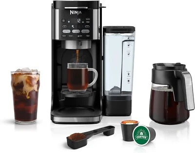Ninja DualBrew Hot & Iced Drip Coffee Maker, Single-Serve, Works with K-Cup Pods