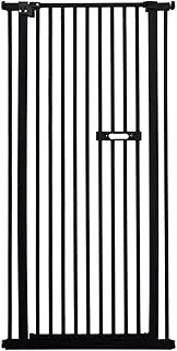 riin Extra Tall 150cm Baby Pet Security Gate Metal Safety Guard Tension Pressure Mounted for Children Dog Kitten Adjustable Width Range 75-85cm Largest Gap Between Bars 42mm Model Main Black