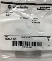 Allen Bradley 800T-X545 Legend Plate Slow-Fast