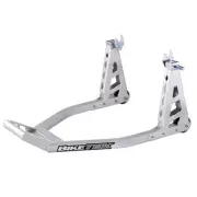BikeTek Aluminium Box Rear Motorcycle Paddock Stand Sliver Universal Motorbike