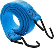Hellery Elastic Bungee Cord for Bicycle with S Hooks for Luggage Transport, Blue