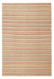 Vintage Hand Woven Carpet 5'7" x 8'0" Traditional Wool Kilim Rug