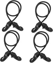 Generic 4pcs Kayak Hook Outdoor Supply Kayak Tie Down Strap Elastic Tie Down Strap Cord with Hook Multi-Function Tie Down Strap Portable Hook Rope Outdoor Camping Hook Strap Camping Supply