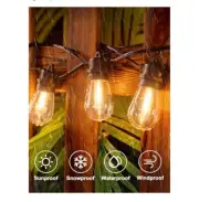 addlon 50FT LED Outdoor String Lights with Edison Shatterproof Bulbs,...