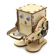Robot Eating Coin Wood DIY Model Teaching Learning Stem Project Kit Wood6453