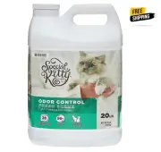 (2 pack) Special Kitty Scoopable Tight Clumping Cat Litter, Fresh Scent, 20 lb