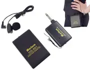 Handsfree Tie Clip Head Wireless FM Microphone Mic Transmitter Receiver Kits