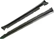 2 PCS Carbon Fiber Material Side Skirts Lip Extensions Trims Compatible for Tesla Model X Tuning 2016-2022