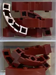 LEGO Parts - Dark Red Brick, Round Corner 4 x 4 - No 48092 - QTY 10