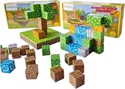 100pcs Craftyking Magnetic Building Blocks Set for Ages 3+ Years Old, Minecraft-Style Construction Toy with Storage Bag, Safe and Durable, Perfect Gifts for Boys and Girls.