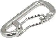 Stainless Steel Spring Snap Hook - Marine Grade Snap Hook - Stainless Steel Snap Hook, Carabiner Clip, Ship Boat Hook for Fishing, Hiking, Diving