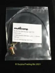 Multicomp MC001025 SMA IP67 Bulkhead Jack to UFL 200mm