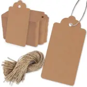120 Pcs 2x4 Inch Large Gift Tags with String for Arts Crafts Wedding Holiday
