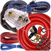 5000W Amplifier Installation Wiring Kit 0 Gauge Fuse Included For Car Truck R...