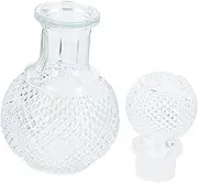 COLLBATH Glass Liquor Dispenser Whiskey Brandy Decanter with Stopper Decorative Glass Bottle for Home Bar Use for Whiskey Lovers and Entertaining