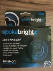 Spoke Brightz LED Bicycle Spoke Accessory, Blue New in Orginal Box Free Ship