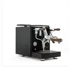 Quick Mill Rubino Matt Black with Wood Coffee Machine