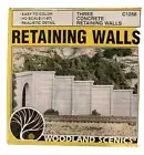 Woodland Scenics HO 3 Concrete Retaining Walls C1258 NEW Unopened