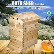 Waxed Auto Shed Honey Beehive Bee Boxes Beekeeping Brood Cedarwood Box Super Box